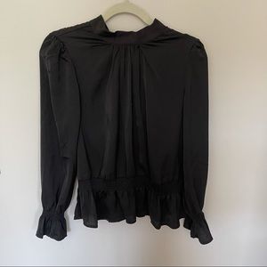 Scoop black blouse